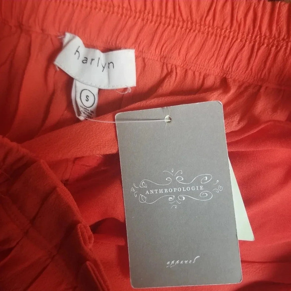 NWT Anthropologie Harlyn Sabie Coral Orange Pants S - Picture 4 of 6